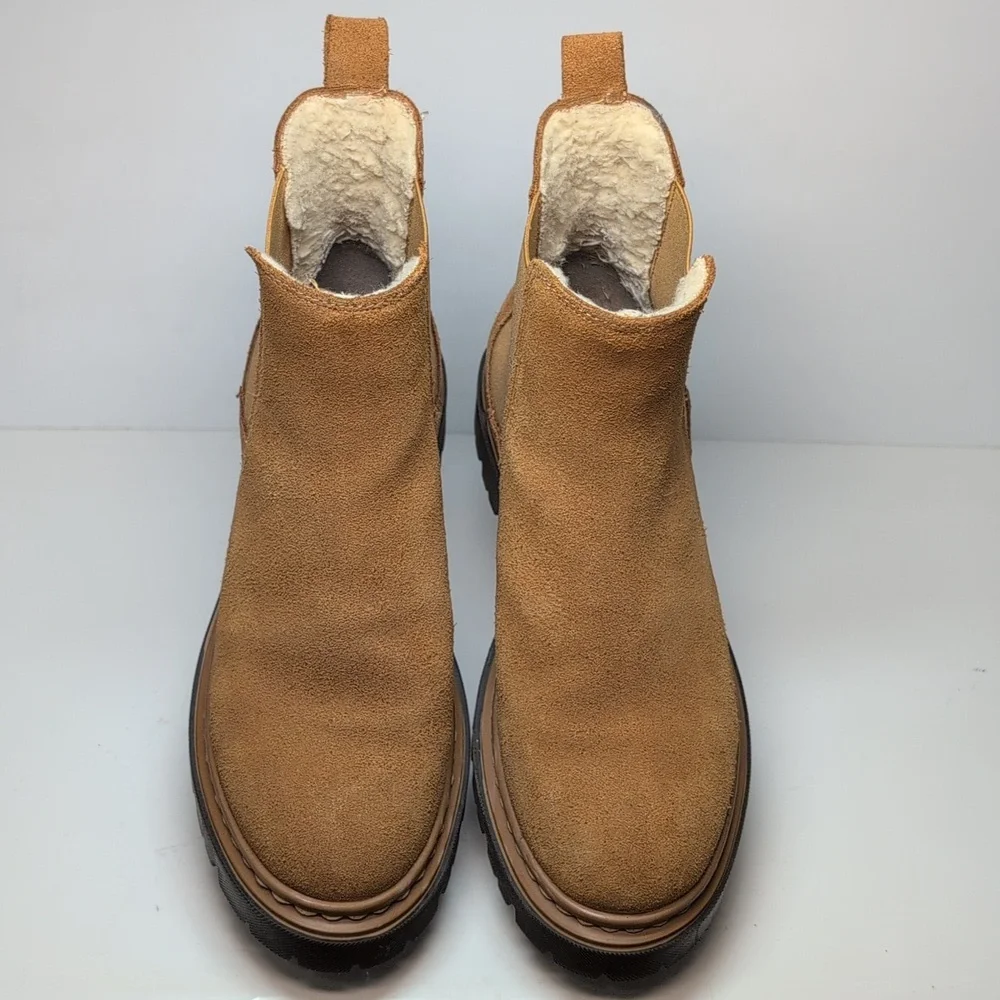 Danassa  lugged sole Chelsea suede boots women's size 6.5 EU 37 - Picture 7 of 16